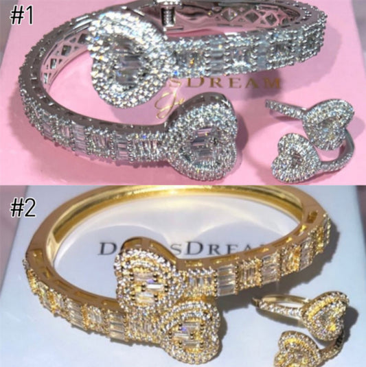 fashion ring and bracelet set PH #PJ1044